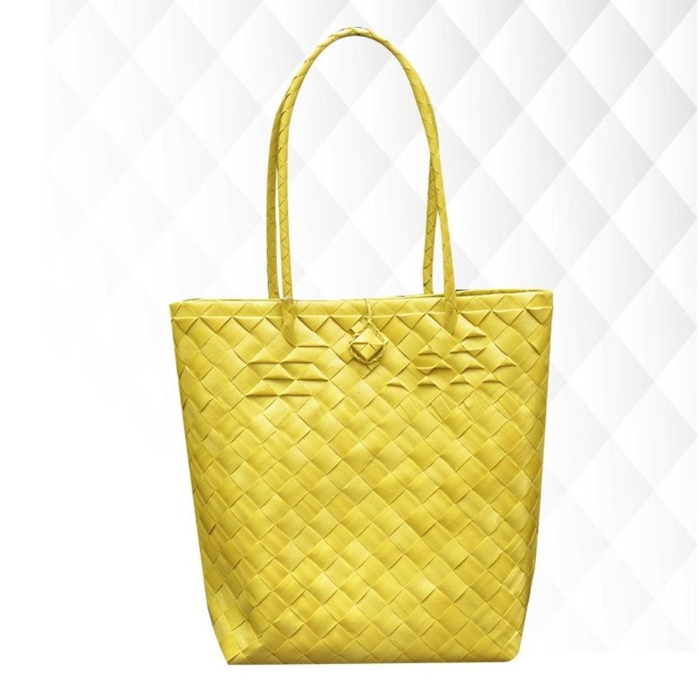 Misenka Handicrafts Philippine Bayong Lemon Drop Go Bag